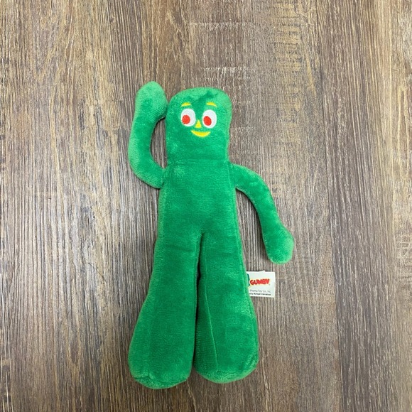 Gumby Green Plush 9" Prema Toy Stuffed Animal Bendable Character Figure Kid Gift - Picture 9 of 9